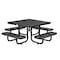Global Industrial Square Kids Picnic Table, Black, Expanded Metal, 46 in L, 24-1/2 in H Overall 277151KBK - alternate 1